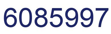 Number 6085997 blue image