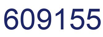 Number 609155 blue image