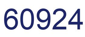 Number 60924 blue image