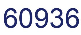 Number 60936 blue image