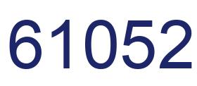 Number 61052 blue image