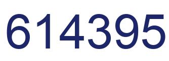 Number 614395 blue image