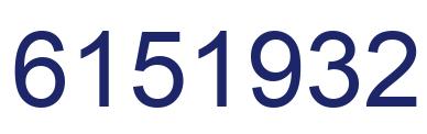 Number 6151932 blue image