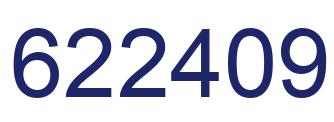 Número 622409 imagen azul
