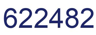 Number 622482 blue image