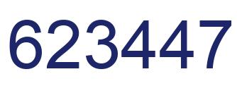 Número 623447 imagen azul