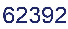 Number 62392 blue image