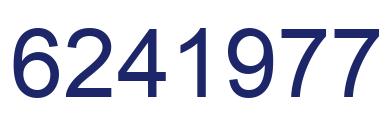 Number 6241977 blue image