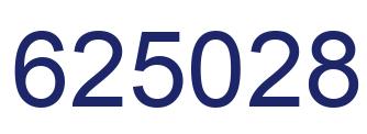Number 625028 blue image
