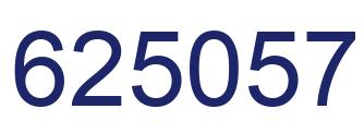 Number 625057 blue image
