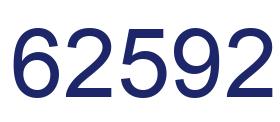 Number 62592 blue image