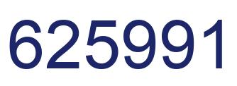Number 625991 blue image