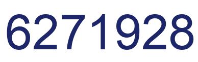 Number 6271928 blue image