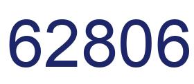 Number 62806 blue image