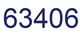 Number 63406 blue image