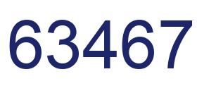 Número 63467 imagen azul