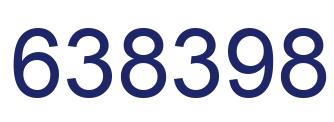 Number 638398 blue image