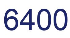 Number 6400 blue image