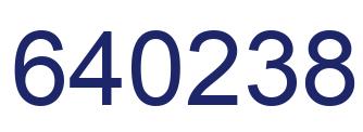 Número 640238 imagen azul