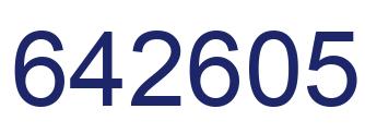 Número 642605 imagen azul