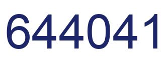 Number 644041 blue image