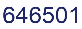 Number 646501 blue image