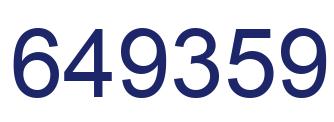 Número 649359 imagen azul