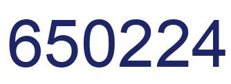 Number 650224 blue image