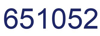 Number 651052 blue image
