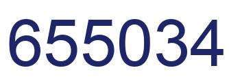 Number 655034 blue image