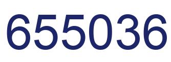Number 655036 blue image