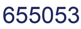 Number 655053 blue image