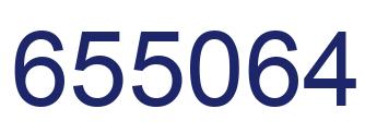 Number 655064 blue image