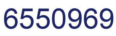 Number 6550969 blue image