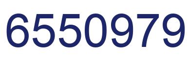 Number 6550979 blue image