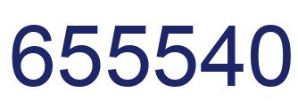 Number 655540 blue image