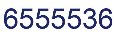Number 6555536 blue image
