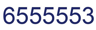 Number 6555553 blue image