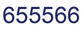 Number 655566 blue image