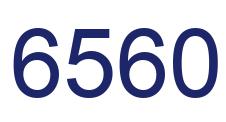 Number 6560 blue image