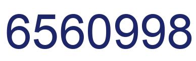 Number 6560998 blue image