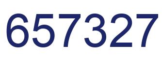 Número 657327 imagen azul