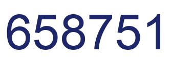 Number 658751 blue image