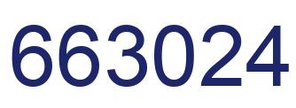 Number 663024 blue image