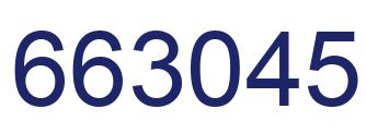 Number 663045 blue image