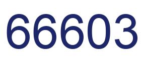 Número 66603 imagen azul
