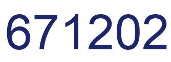 Number 671202 blue image
