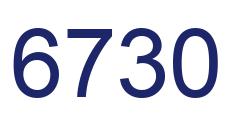Number 6730 blue image