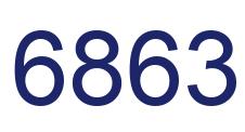 Number 6863 blue image