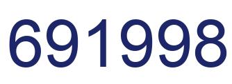 Número 691998 imagen azul